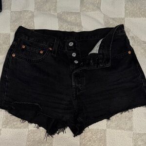 Levi's Women's Black Denim Shorts